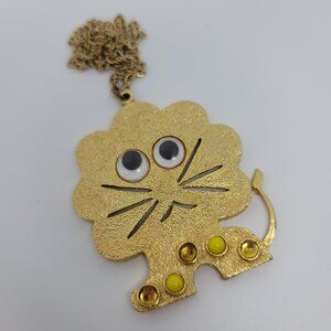 Vintage 1970s Lion Necklace